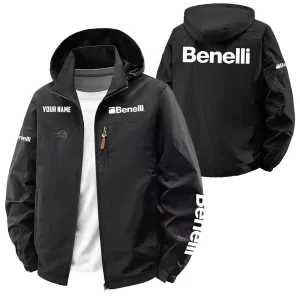 Benelli Exclusive Logo Softshell Waterproof Outdoor Jacket Detachable Hood OUHUWOJA0815BLZ