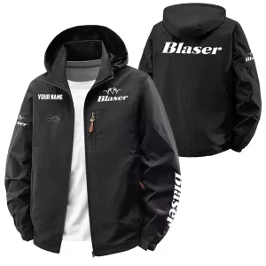 Blaser Exclusive Logo Softshell Waterproof Outdoor Jacket Detachable Hood OUHUWOJA0815BSZ