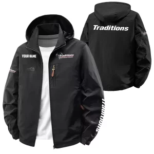 Traditions Exclusive Logo Softshell Waterproof Outdoor Jacket Detachable Hood OUHUWOJA0815TDZ