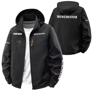 Winchester Exclusive Logo Softshell Waterproof Outdoor Jacket Detachable Hood OUHUWOJA0815WRZ