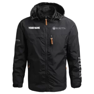 Beretta Exclusive Logo Waterproof Outdoor Jacket Detachable Hood OUHUWOJC0815BEZ