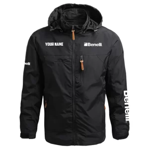 Benelli Exclusive Logo Waterproof Outdoor Jacket Detachable Hood OUHUWOJC0815BLZ