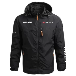 Zoli Exclusive Logo Waterproof Outdoor Jacket Detachable Hood OUHUWOJC0815ZLZ