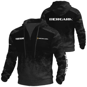 Bergara Exclusive Logo Waffle Quarter-zip Hoodie OUHUWQH081503BGZ