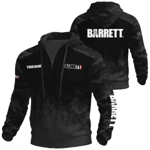 Barrett Exclusive Logo Waffle Quarter-zip Hoodie OUHUWQH081503BTZ