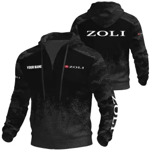 Zoli Exclusive Logo Waffle Quarter-zip Hoodie OUHUWQH081503ZLZ
