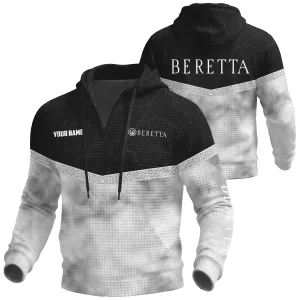 Beretta Exclusive Logo Waffle Quarter-zip Hoodie OUHUWQH081505BEZ