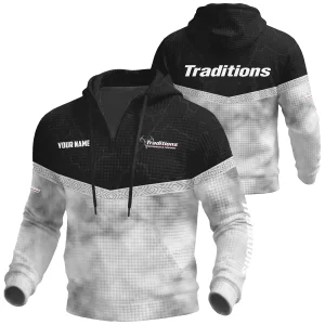 Traditions Exclusive Logo Waffle Quarter-zip Hoodie OUHUWQH081505TDZ